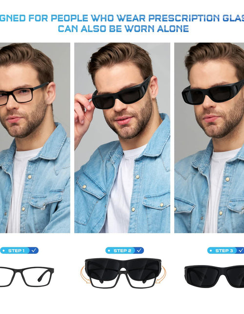 Load image into Gallery viewer, Tnnaiko Aviator Polarized Sunglasses for Men - UV Protection, Stylish

