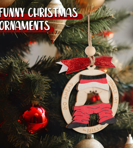 2024 White Elephant Xmas Ornament, Funny Christmas Decoration, Stocking Stuffer
