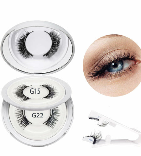 Reusable Magnetic False Eyelashes G13 Dual 3D Black - No Glue Needed Kit