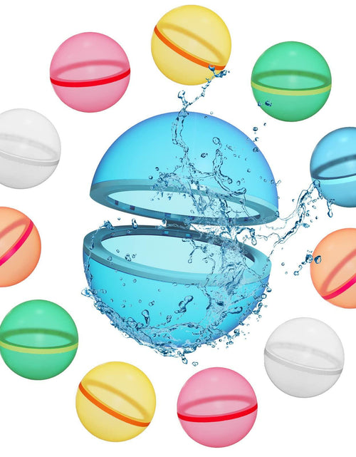 Load image into Gallery viewer, Reusable Silicone Water Balloons 6PCS Latex-Free Quick Fill Self Sealing
