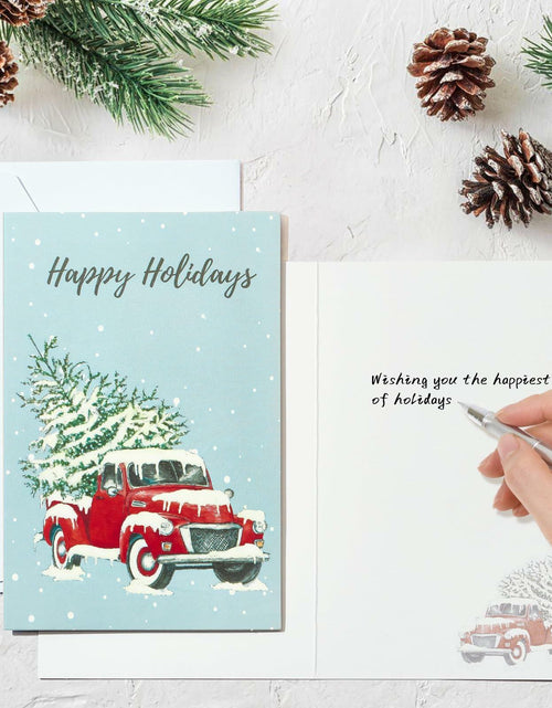 Load image into Gallery viewer, STYPOP Boxed Christmas Cards 24-Pack 4x6" Blank Inside Assorted Designs

