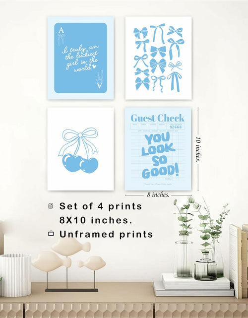 Load image into Gallery viewer, okaxscm Coastal Cowgirl Wall Art Set 4x 8x10 Unframed Posters Dorm Decor
