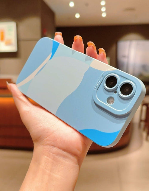 Load image into Gallery viewer, YKCZL iPhone 16 Case Blue Slim Soft Shockproof Full Camera Protection
