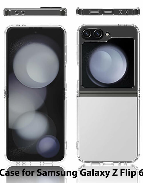 Load image into Gallery viewer, Sucnakp Samsung Galaxy Z Flip 6 Case Clear Back TPU Bumper Cover YKL Gray
