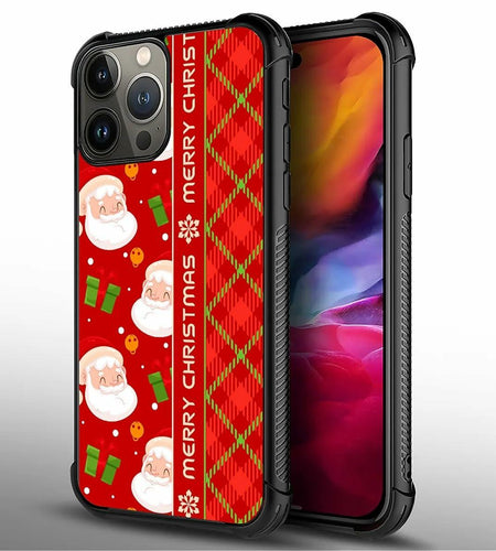 ZHEGAILIAN iPhone 15 Pro Max Case Military-Grade Shockproof Santa Claus