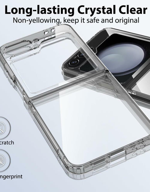 Load image into Gallery viewer, Sucnakp Samsung Galaxy Z Flip 6 Case Clear Back TPU Bumper Cover YKL Gray
