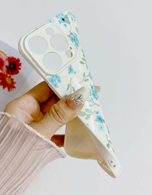 Load image into Gallery viewer, SPOBIT iPhone 15 Pro Max Case Floral Retro Oil Painting TPU Shockproof Cover
