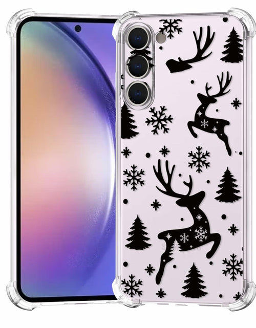 Load image into Gallery viewer, BEIMEITU Samsung Galaxy S23 Clear Case Xmas Tree Deer Soft Flexible Cover
