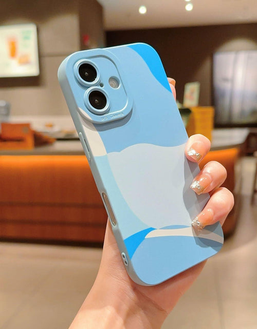 Load image into Gallery viewer, YKCZL iPhone 16 Case Blue Slim Soft Shockproof Full Camera Protection
