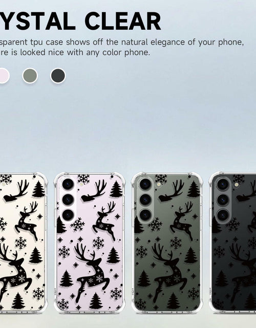 Load image into Gallery viewer, BEIMEITU Samsung Galaxy S23 Clear Case Xmas Tree Deer Soft Flexible Cover
