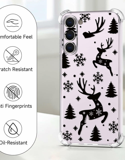 Load image into Gallery viewer, BEIMEITU Samsung Galaxy S23 Clear Case Xmas Tree Deer Soft Flexible Cover
