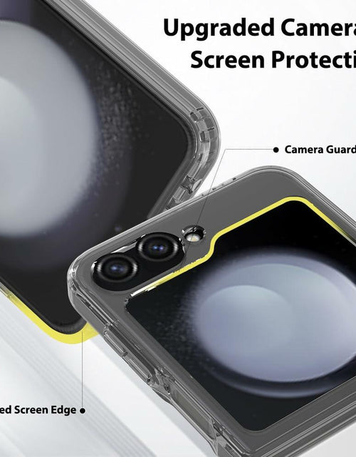 Load image into Gallery viewer, Sucnakp Samsung Galaxy Z Flip 6 Case Clear Back TPU Bumper Cover YKL Gray
