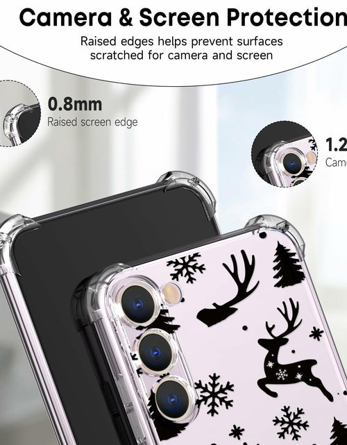 Load image into Gallery viewer, BEIMEITU Samsung Galaxy S23 Clear Case Xmas Tree Deer Soft Flexible Cover

