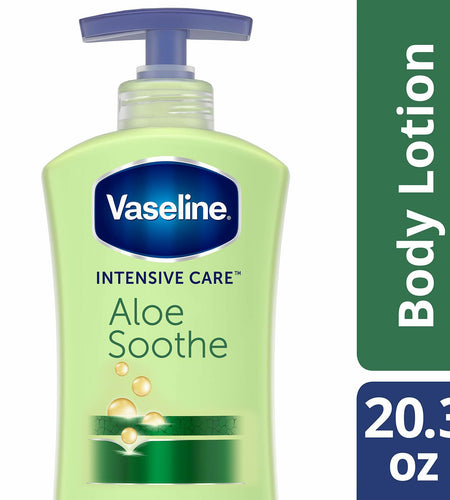 Vaseline Intensive Care Aloe Soothe Body Lotion, Soothing Hydration, 20.3 oz