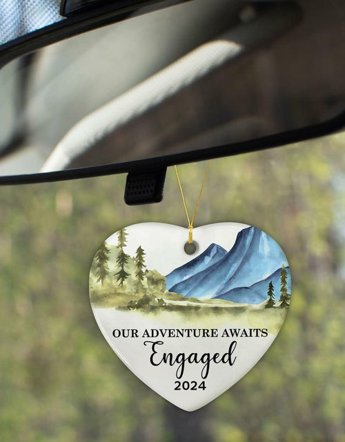 Load image into Gallery viewer, NewEleven Ceramic Christmas Ornament Engagement Gift for Couples 2024
