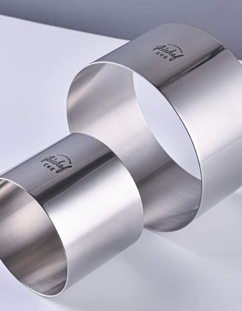 Load image into Gallery viewer, 304 Stainless Steel Mousse Cake Ring 6 x 3.15 inch Mirror Finish Seamless
