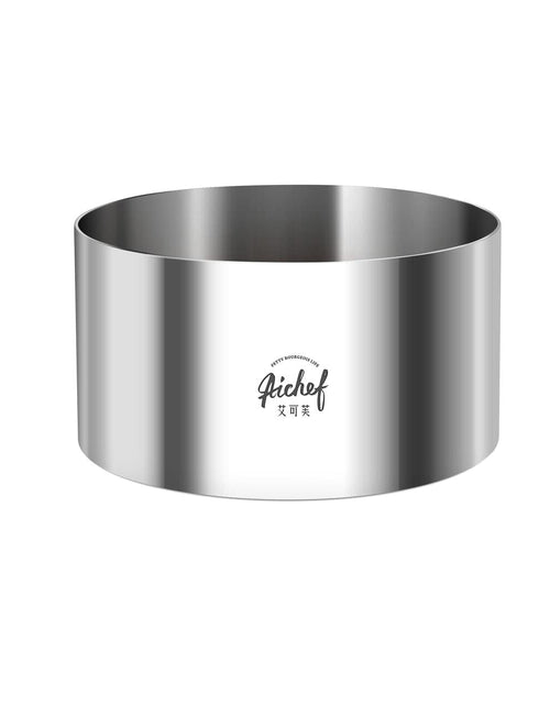 Load image into Gallery viewer, 304 Stainless Steel Mousse Cake Ring 6 x 3.15 inch Mirror Finish Seamless
