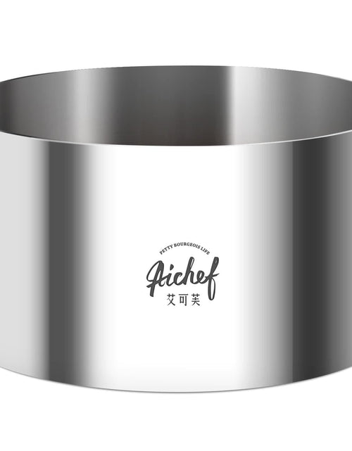 Load image into Gallery viewer, 304 Stainless Steel Mousse Cake Ring 6 x 3.15 inch Mirror Finish Seamless
