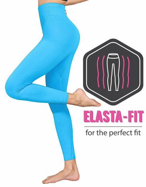Load image into Gallery viewer, Homma High Waist Compression Yoga Pants Tummy Control Postpartum M Ocean Blue

