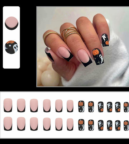 RIICFDD Cat Eyes Press On Nails 30 Pcs Short Square Acrylic Glitter False Nails