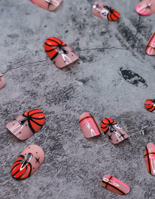 Load image into Gallery viewer, RIICFDD Halloween Press On Nails 24 Pcs Light Pink Almond Full Cover Cute
