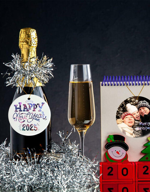 Load image into Gallery viewer, Ceramic Sublimation Ornaments Round 4pcs Bulk Heat Press Blanks Porcelain
