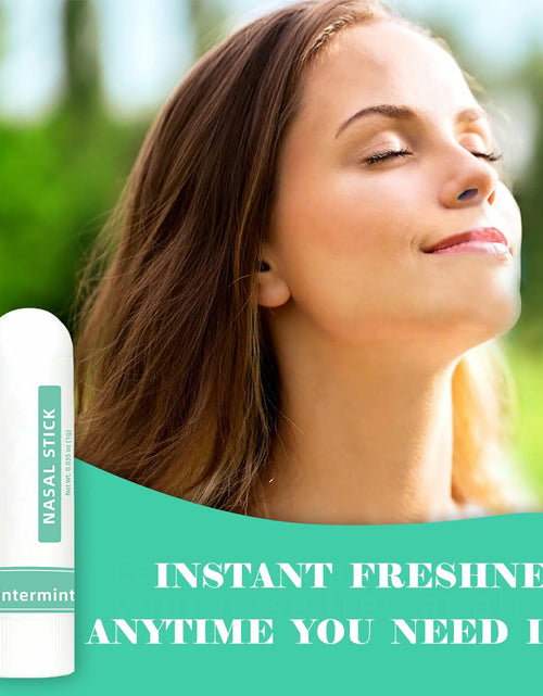 Load image into Gallery viewer, BestBy09/29 CHOVEMOAR Nasal Stick Inhaler Set of 4 Natural Mint Energy Boost
