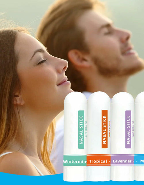 Load image into Gallery viewer, BestBy09/29 CHOVEMOAR Nasal Stick Inhaler Set of 4 Natural Mint Energy Boost

