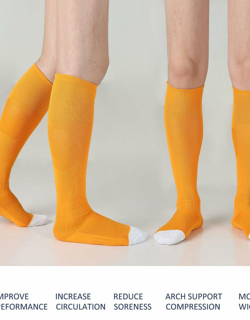 Load image into Gallery viewer, Sunew Boys Sports Socks Small 3 Pairs Knee High Moisture Wicking Athletic

