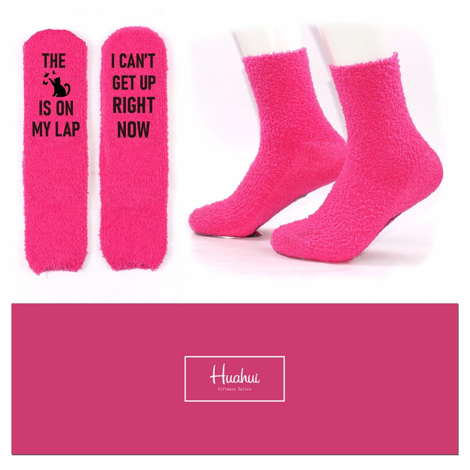 Huahui Cat Lover Socks Women Christmas Gift Novelty Cat Mom Animal Lovers