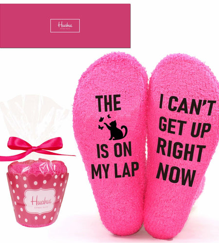 Huahui Cat Lover Socks Women Christmas Gift Novelty Cat Mom Animal Lovers