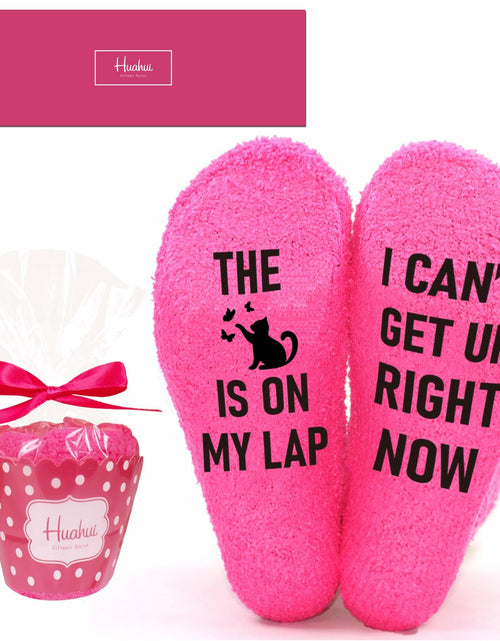Load image into Gallery viewer, Huahui Cat Lover Socks Women Christmas Gift Novelty Cat Mom Animal Lovers
