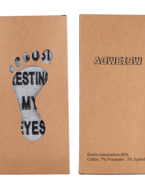 Load image into Gallery viewer, ZXGXLAW Funny 'I'm Not Sleeping' Socks for Dad Men Grandpa – Single Pair
