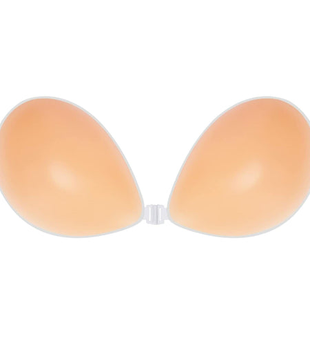 BoobyBear Sticky Bra Nude B Cup Strapless Backless Reusable Silicone Bra