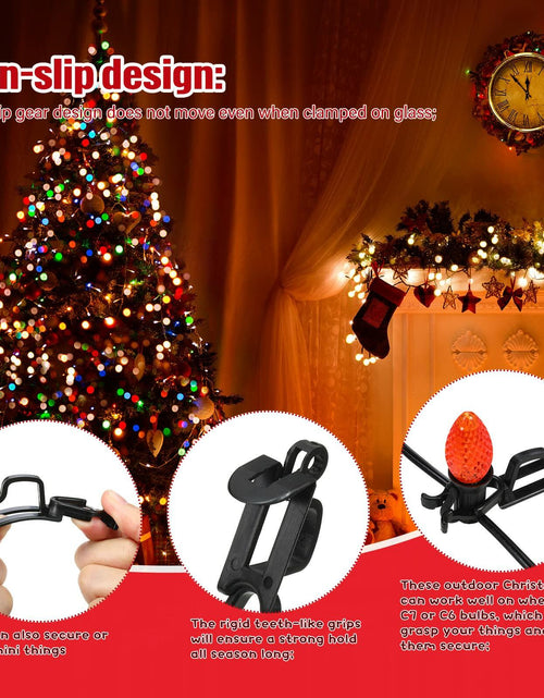Load image into Gallery viewer, Blulu Light Hooks Green 60pcs Compatible with C9 C7 C6 Outdoor Clips
