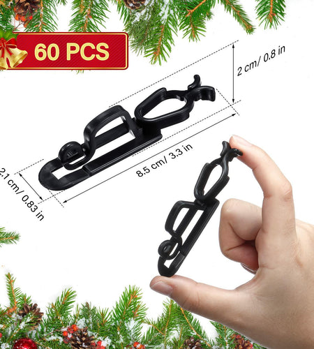 Blulu Light Hooks Green 60pcs Compatible with C9 C7 C6 Outdoor Clips