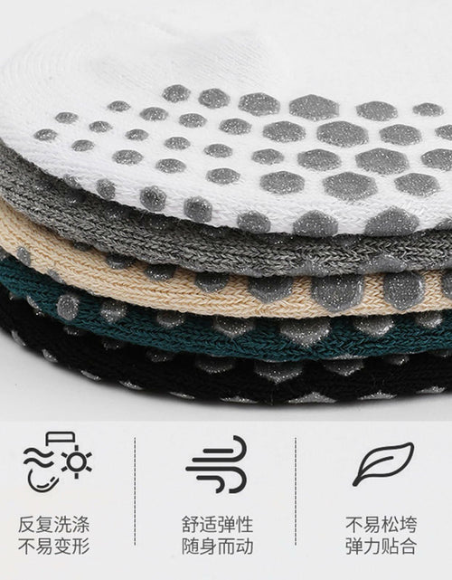Load image into Gallery viewer, JUCHYDii Yoga Socks 3-Pack Black/Grey/White Non-Slip Cushioned Grip
