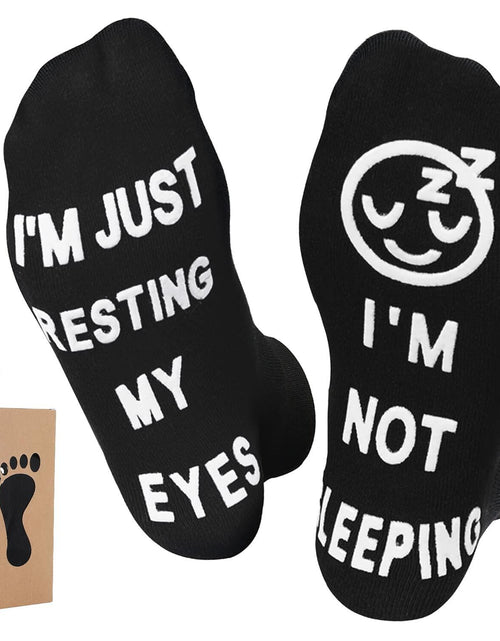 Load image into Gallery viewer, ZXGXLAW Birthday Gifts for Dad Men Im Not Sleeping Funny Socks 1 Pair
