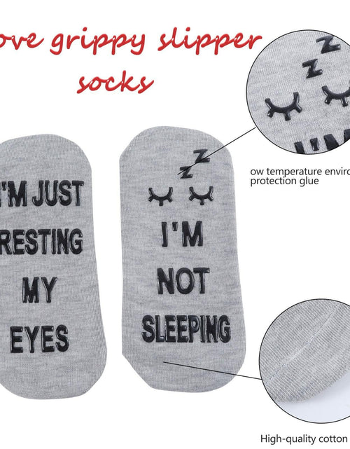 Load image into Gallery viewer, ZXGXLAW Funny 'I'm Not Sleeping' Socks for Dad Men Grandpa – Single Pair
