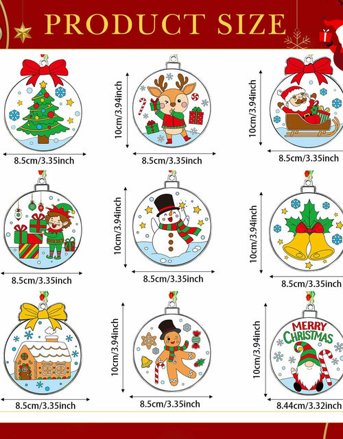 Load image into Gallery viewer, Capoda 36 Sets Christmas Suncatchers Ornaments DIY Art Elegant Decorations
