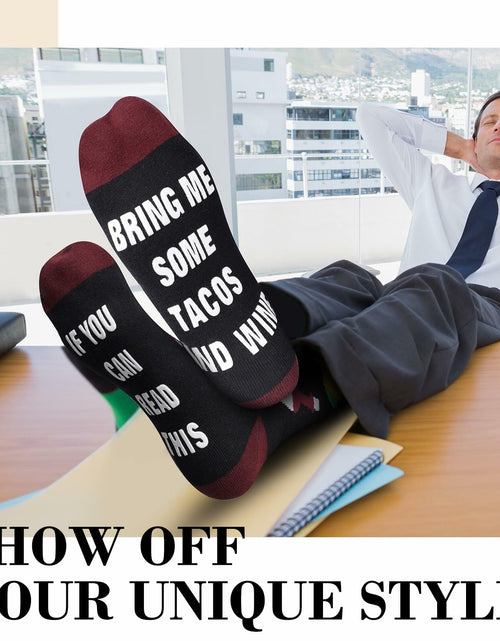 Load image into Gallery viewer, Funny Taco Socks Novelty Gift One Size Fits Most
