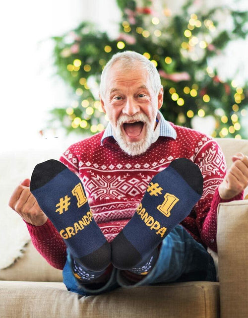 Load image into Gallery viewer, Veachog #1 Mom Socks Funny Gift from Son &amp; Daughter Best Mom Ever
