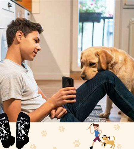 ZXGXLAW Funny Cat Dog Socks for Men Women One Size Comfortable Cute
