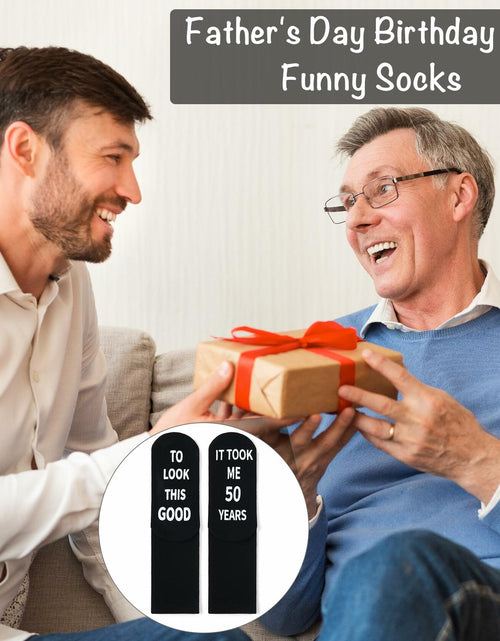 Load image into Gallery viewer, ZXGXLAW Funny Socks Birthday Gift for 50 Old Men Women Dad Mom  - Good 50
