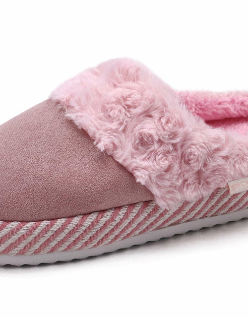Load image into Gallery viewer, ONCAI Women's Fuzzy Suede Warm Winter Slippers Size 7 US Light Pink 2025
