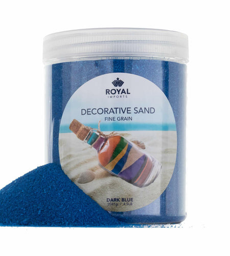 Royal Imports Decorative Beach Sand Dark Blue 4.5 LBS Vase Filler Crafts