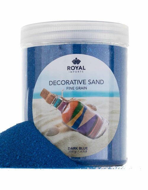 Load image into Gallery viewer, Royal Imports Decorative Beach Sand Dark Blue 4.5 LBS Vase Filler Crafts

