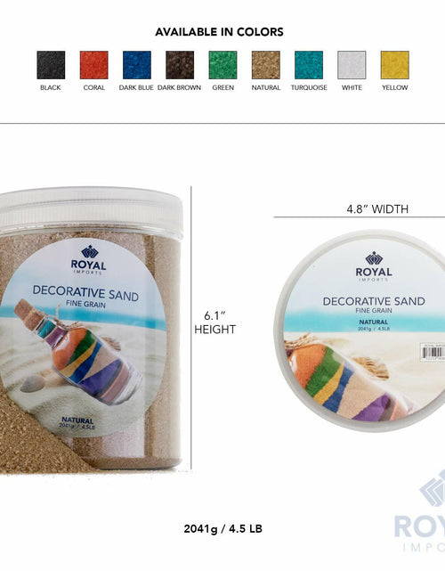 Load image into Gallery viewer, Royal Imports Decorative Beach Sand Dark Blue 4.5 LBS Vase Filler Crafts
