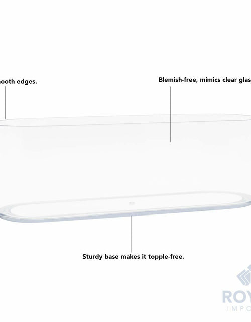 Load image into Gallery viewer, Royal Imports Acrylic Oval Flower Vase 4x12 Clear Non-Breakable Plastic
