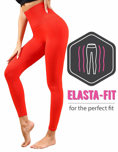 Load image into Gallery viewer, Homma High Waist Compression Leggings Red M Tummy Control Workout New
